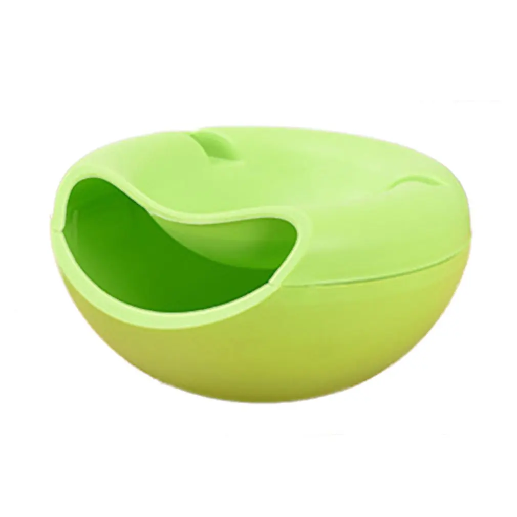 Double Layer Melon Seed Dish Sitting Room Plastic Dry Fruit Basket Lazy Person Takes Ware Box | Дом и сад