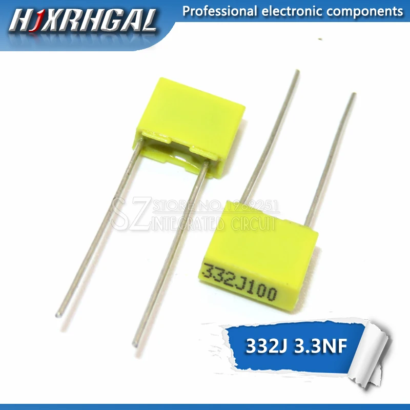 5pcs Polypropylene Safety Plastic Film 100V 1nF ~ 470nF 220nf 10nf 47nf 22nf 1nf 0.47uf 0.1uf Correction capacitor HJXRHGAL