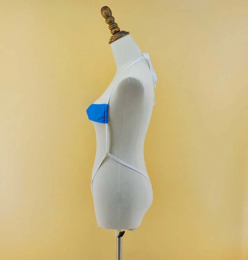 Sexy Blue Women Slingshort Micro Monokini One piece Swimsuit GString — free download