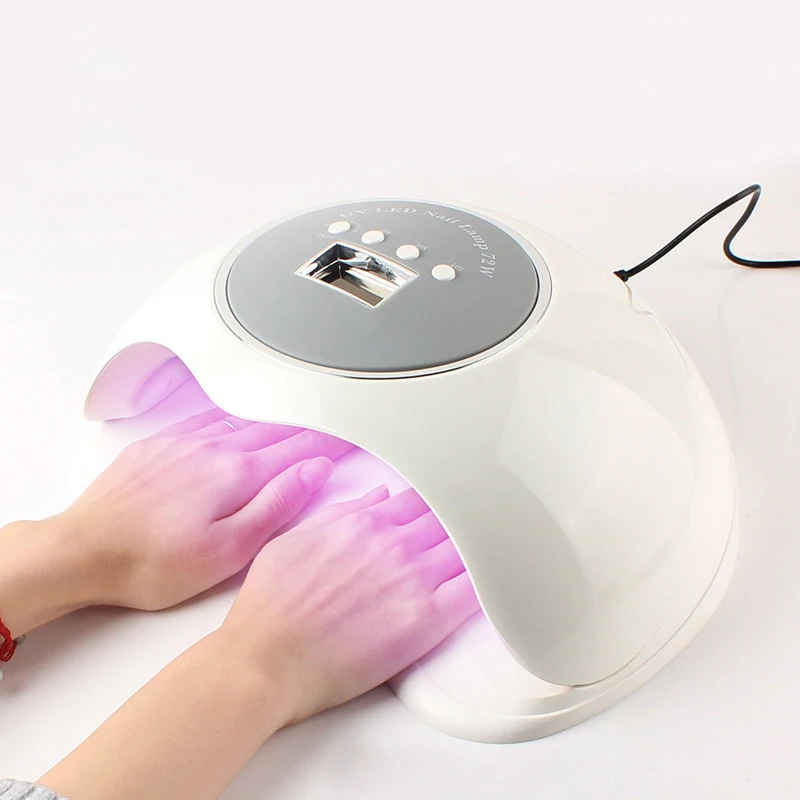 

72 W UV Lamp LED Nail Lamp Nail Dryer For All Gels Polish With Infrared Sensing 10s/30s/60s/90s Timer Smart touch button