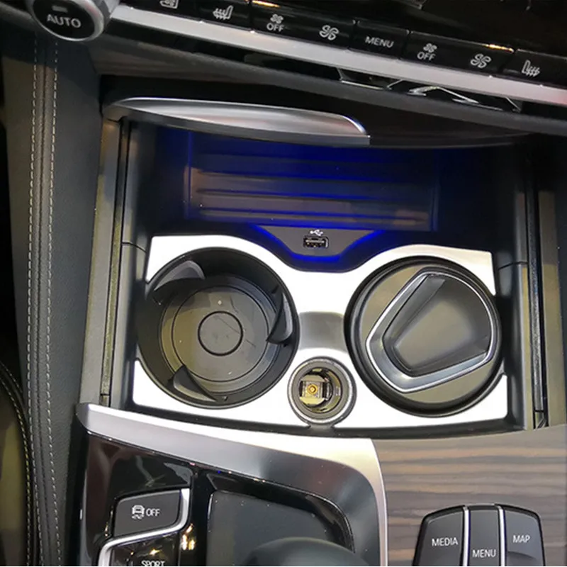 Автомобильный Стайлинг консоль держатель стакана воды украшение рамка Крышка