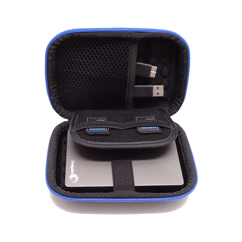 Hard Carrying Pouch Cases For WD Seagate External 2.5 inch Hard Drive USB Cable Protection Shell Bag Charger Organizer Case
