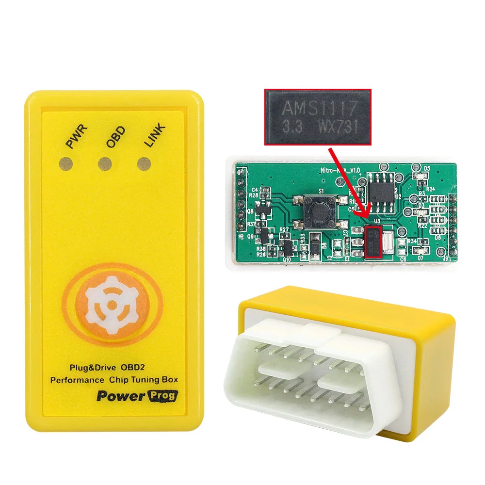 4 вида цветов Nitro OBD2 EcoOBD2 переключатель сброса ECU чип Тюнинг Box нитроobd2 Eco для