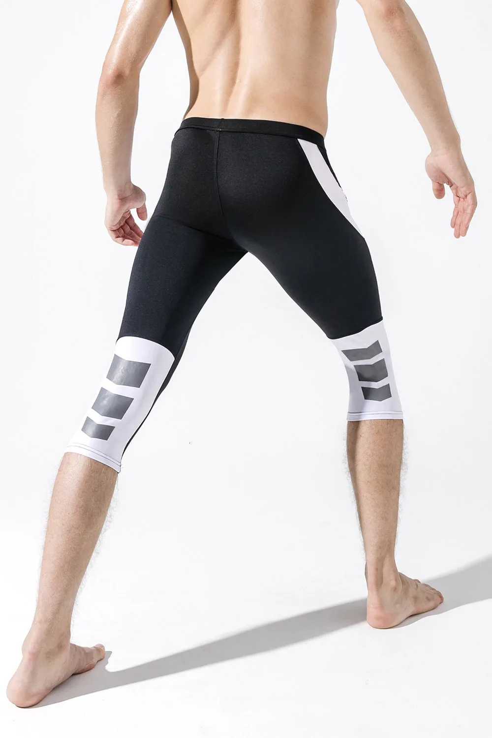 Мужские Бодибилдинг легинсы для тренировок быстросохнущие шорты обтягивающие спортивные штаны для бега Фитнес Спортивная одежда тренировочные леггинсы для фитнеса компрессионные штаны