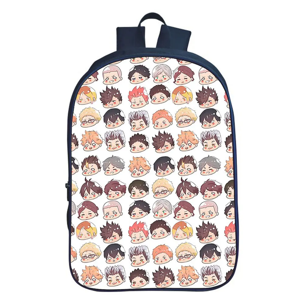 Hot Haikyuu Anime Backpack Boy School Bag Teenager Backpacks College Style Travel Double-layer Backpack