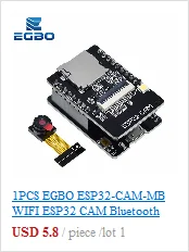 1PCS EGBO ESP32-CAM WiFi + Bluetooth Modul Kamera Modul Entwicklung Bord ESP32 mit Kamera Modul OV2640 2MP Für Arduino – Detail 4
