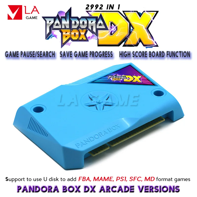 LA-Máquina arcade Pandora Box DX 2992 juegos en 1, recreativa equipada con una placa JAMMA, posee opción para guardar el progreso del juego, multijuegos, PCB