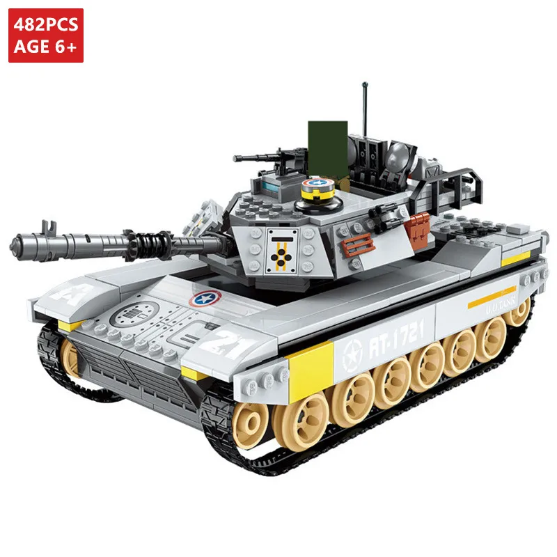 

Helicopter Tank ARMY Building Blocks Sets Compatible LegoINGLs Technic Military Soldiers Bricks Educational Toys for Children