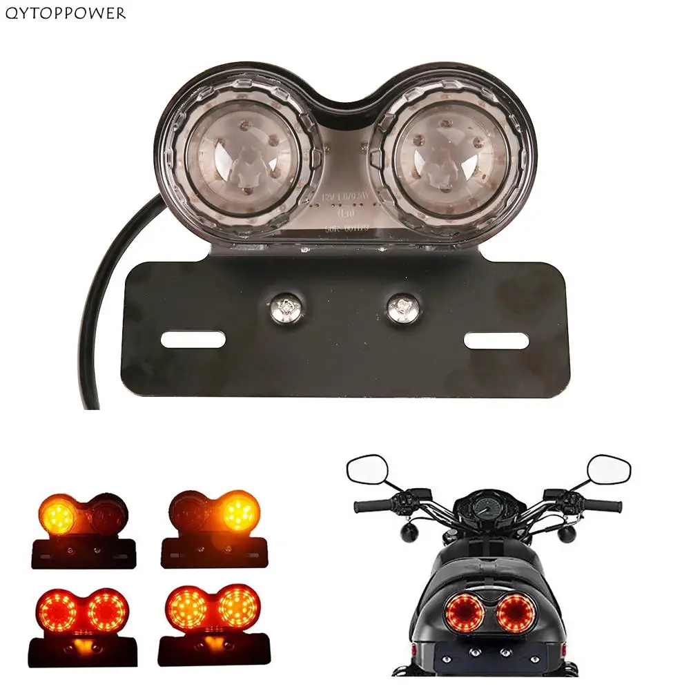 Универсальный сигнал для мотоцикла 12 В двойной задний фонарь |