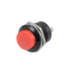 Uxcell 20 шт., 16 мм Красный Мгновенный кнопочный переключатель Круглый Поднятый кнопочный R13-507 SPST NO
