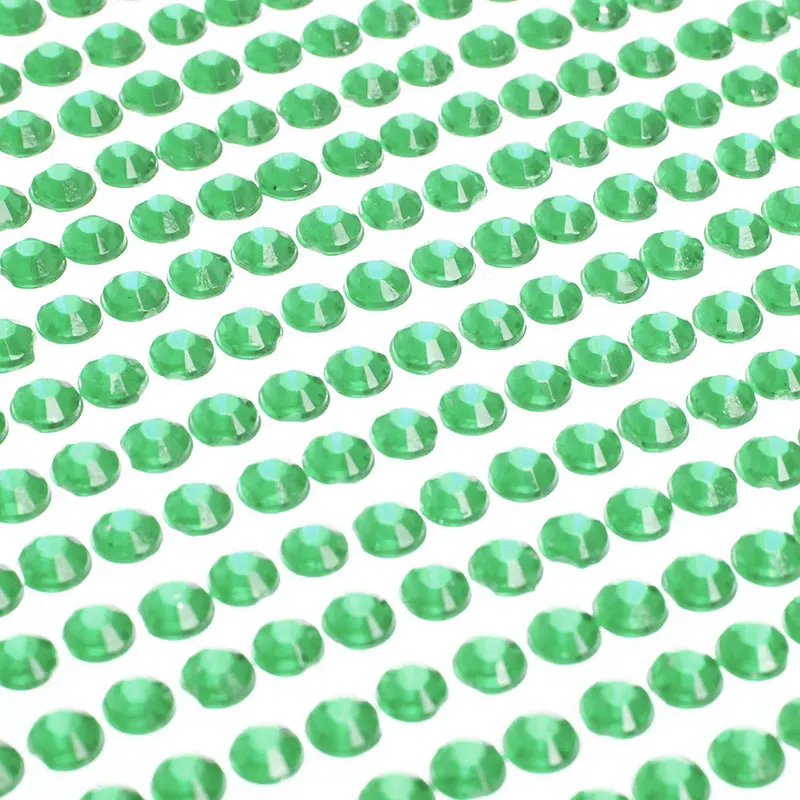 990 шт. DIY самоклеящийся, со стразами декоративные наклейки на удобный практический - Цвет: Green
