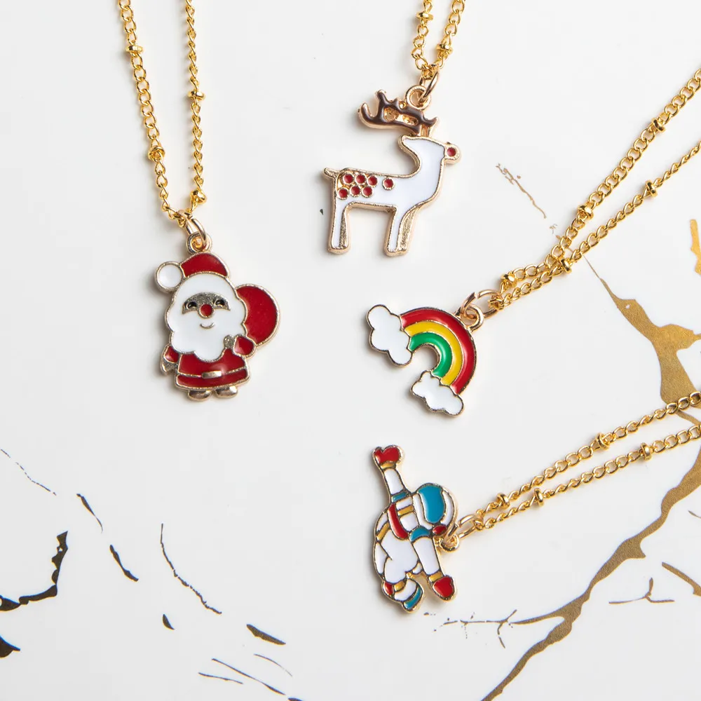 Christmas Elements Pendant Necklaces 
