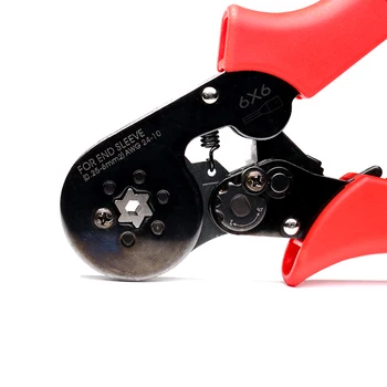 

Crimping Pliers 0.25-6mm AWG 24-10 Self-adjusting European Hexagonal Terminal Crimping Pliers Crimp Hand Tools DAG-ship