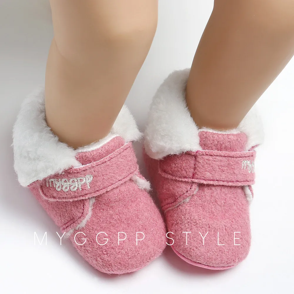 Newborn Baby Girl Boys Cute Cotton Shoes Fashion Toddler First Walkers Kid Shoes Hook& Loop Baby Shoes Newborn Hot Sale