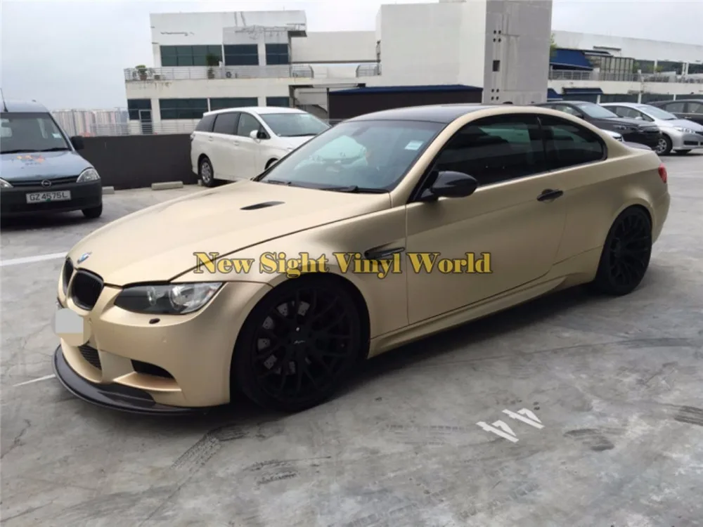 Satin-Chrome-Champange-Gold-Vinyl-Wrap-Sheet (5)