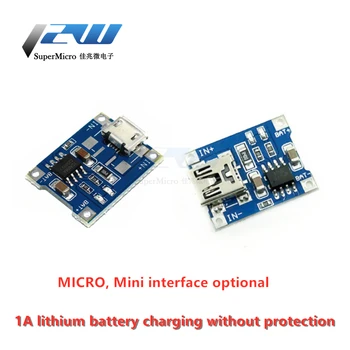 

TP4056 1A lithium battery special charging board Charging module MICRO interface MINI interface USB