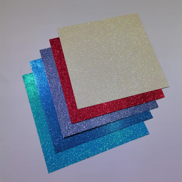 210pcs Glitter Cardstock Glitter Paper 300gsm 12x12 For Gift Box Crafts  Handmade Paper Children's Paper - Craft Paper - AliExpress