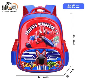 

Disney Spiderman backpack Elsa Anna Snow Queen Backpacks kindergarten kids Bag Breathable backpack girls Christmas gift