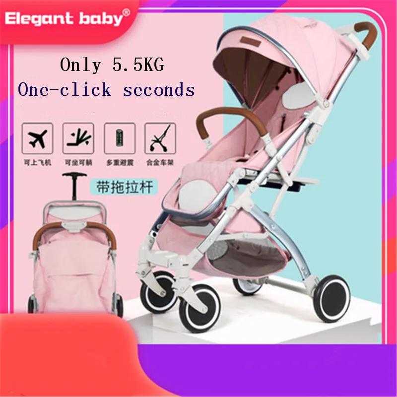  Ultra-light portable stroller can sit and recline can sit and fold baby bb children push the pocket