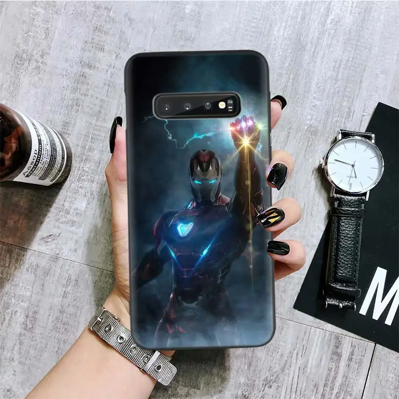 BA062-10 Iron Man Marvel Avengers Black Cover Phone Case For Samsung Galaxy A50S A10S A20S A10 A20E A30 A40 A50 A70 M40 M30S A80 Coque Sh - Цвет: BA062-10