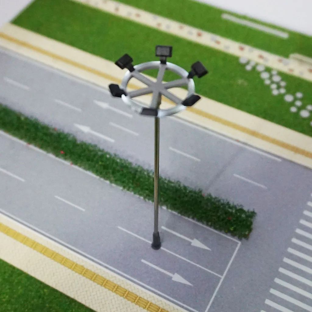 5x 1/100 Model LED Light for Layout Street Sand Table Scene Accessories DIY