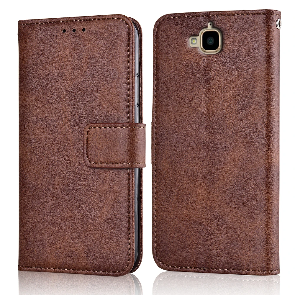 Flip Leather Wallet Case for On Huawei Honor 4C Pro Y6 Enjoy 5 Holly 2+ 5X Play Back Cover | Мобильные телефоны и