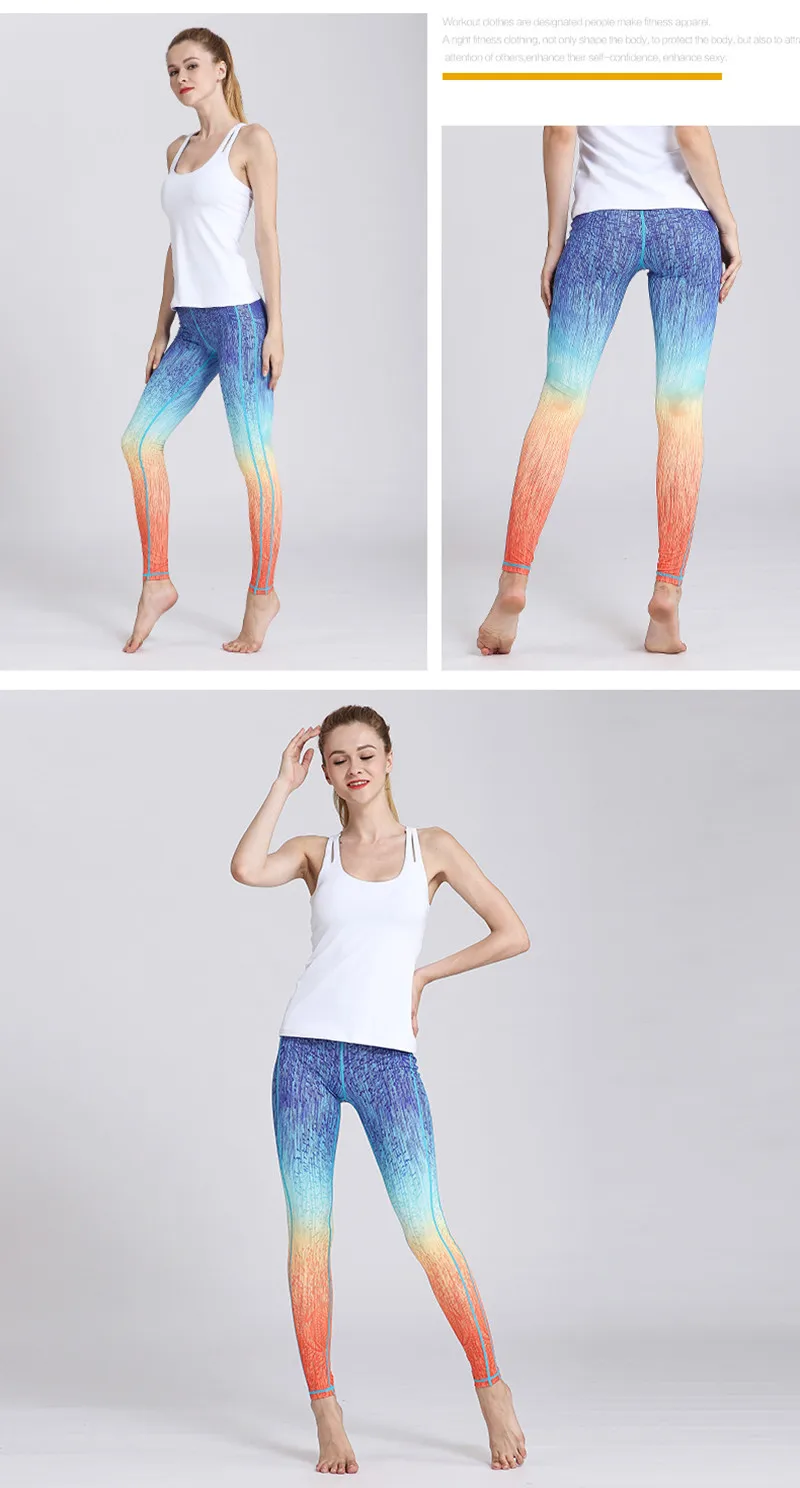 Быстросохнущие женские штаны для йоги, для тренировок, с принтом, леггинсы для спортзала, для бега, фитнеса, тренировок, эластичные сексуальные длинные колготки, брюки для танцев