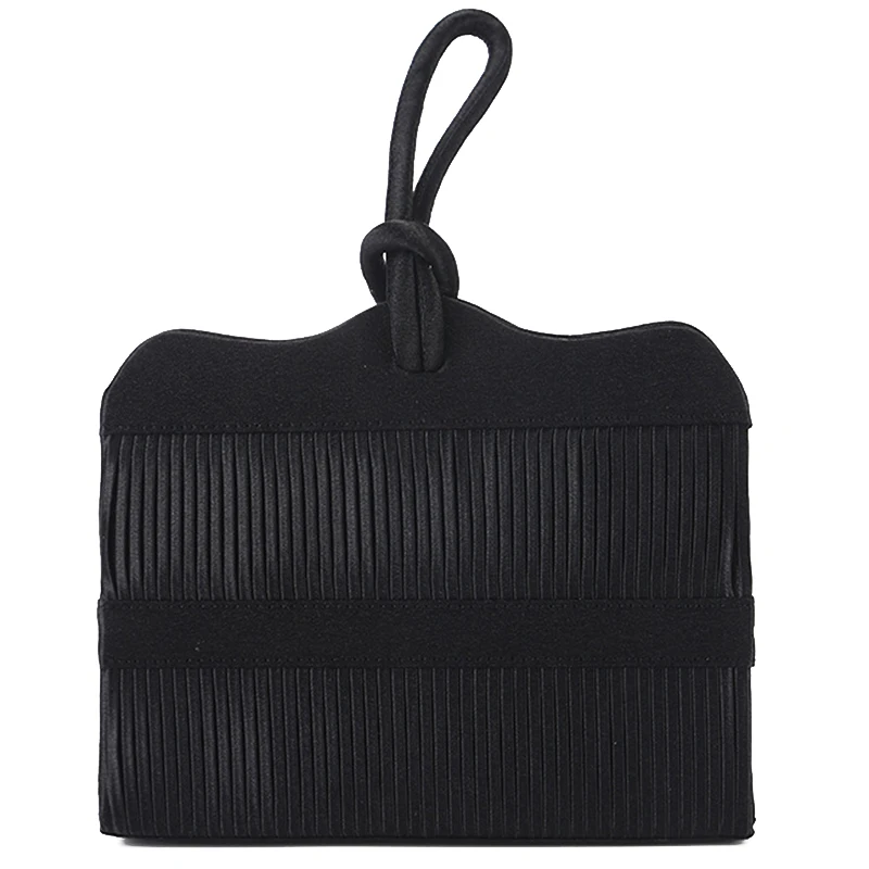 

Creative Pleated Dinner Bag Handmade Japanese and Korean Style Cloth Bag Banquet Bag Evening Bag Novel Handbag
