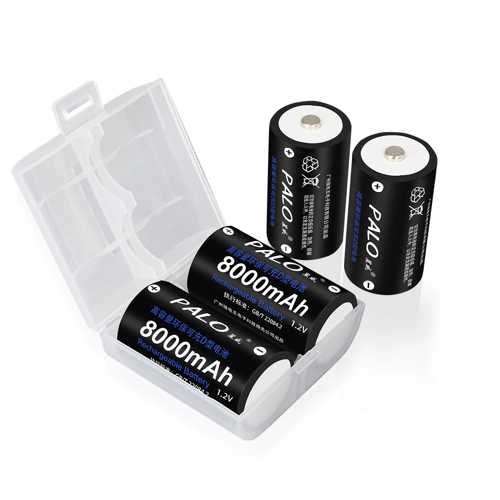 Baterias Recarregáveis Palo Tamanho d 8000mah 1.2v Ni-mh para Aquecedor de Água Quente Lanterna Fogão a Gás Rádio R20 Bateria Recarregável - Image 5
