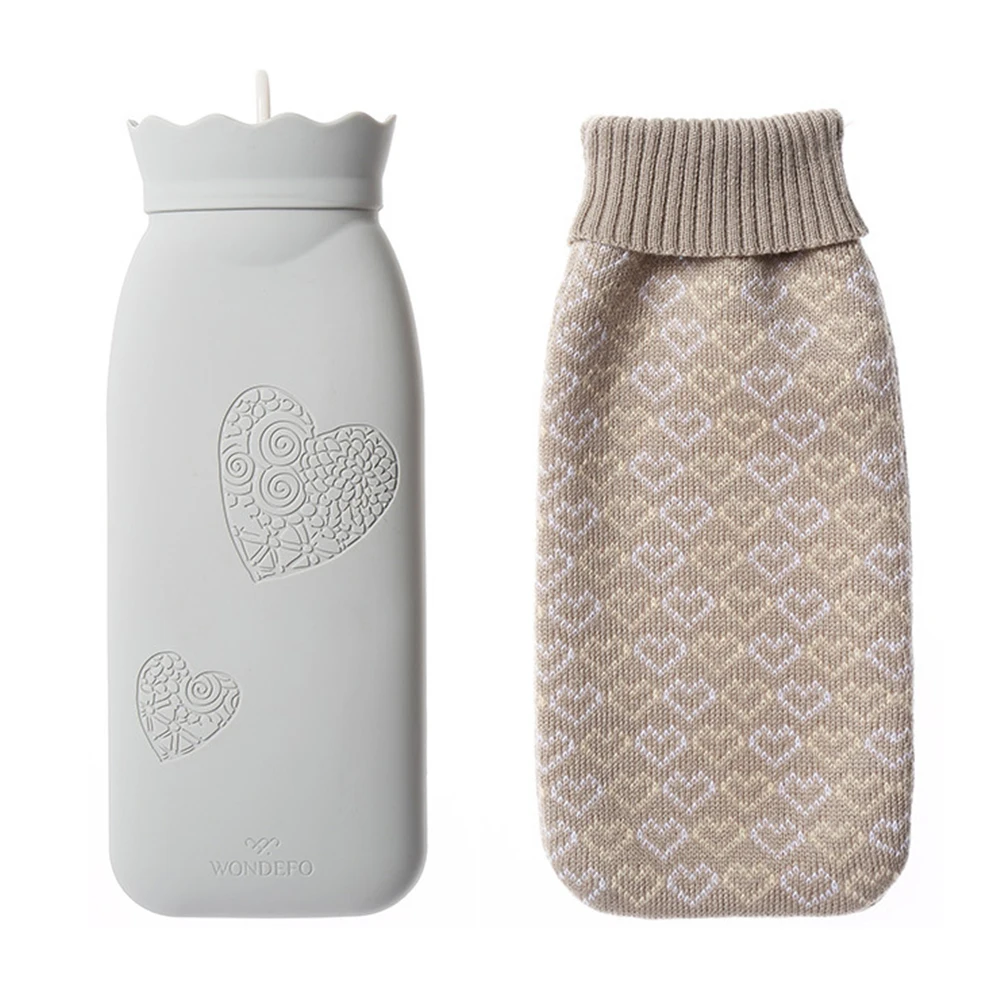 LLight Grey L Грелка безопасная терапия многоразовые расслабляющие зимние портативные согревающие практичные модные силиконовые взрывозащищенные прочные - Цвет: LLight Grey L