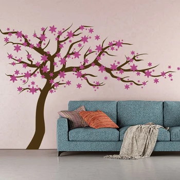 

Large Size Home DIY Big Tree Wall Stickers Height Ruler Measure Nursery for Party Decoration Living Room Vinyl Art Life WE46