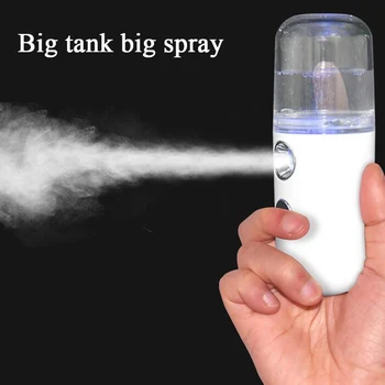 

Nano Facial Mister Portable Mini Face Mist Handy Sprayer USB Rechargeable Facial Steamer Hydration Beauty Skin Care New Apr22