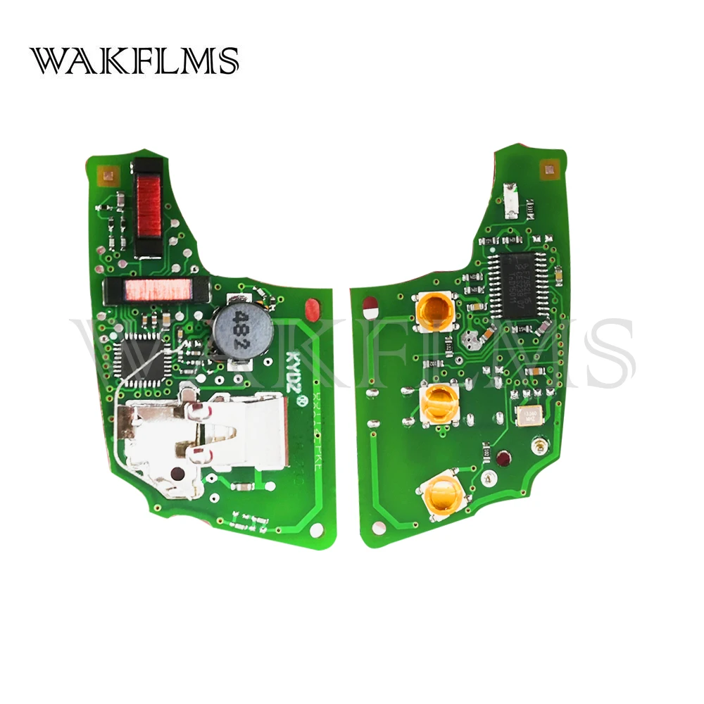 3 Buttons Smart Remote Flip Car Key 433MHz For Volkswagen (MQB) with Megamos AES ID88 Chip Keyless Go / Keyless Entry