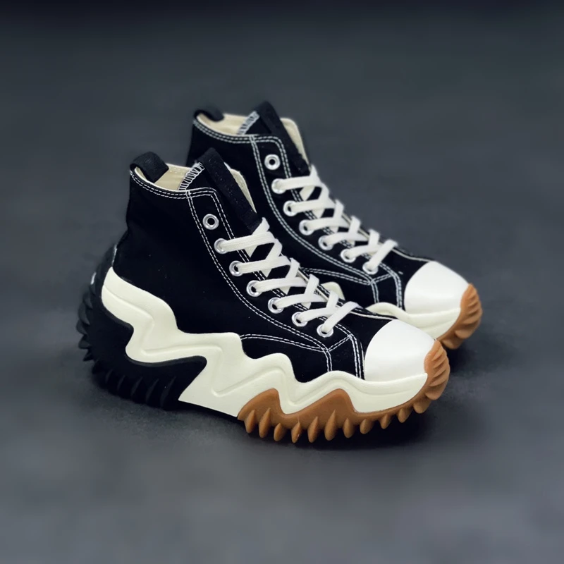 Casual Daily Canvas Shoes Run Star Motion Black JKP4827