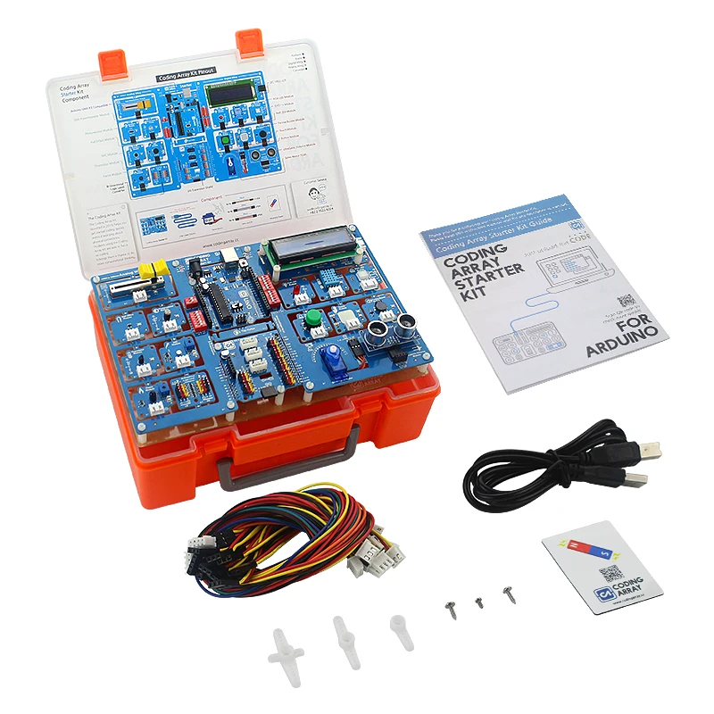 Пусковой набор для кодирования массива, компонент для Arduino для интегрированного набора программирования, кодирование для UNO R3 с розничной коробкой и учебником