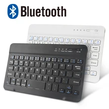 Беспроводная Bluetooth клавиатура мини-клавиатура для iPad Mac планшет ноутбук телефон клавиатура перезаряжаемая Поддержка Android IOS Windows