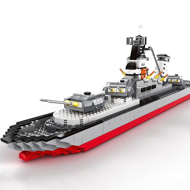 

Wange 5660 774pcs Military Series Battleship Model Assemble Building Blocks Brick Toy for Children Christmas Gifts legoing