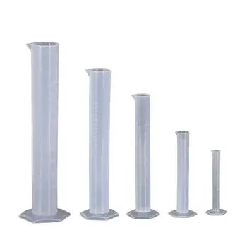 

5PCS Plastic Graduated Cylinders& 5PCS Plastic Beakers M2EC