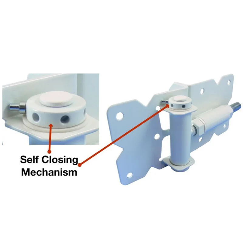 Self Closing Vinyl Fence Gate Hinges(Vinyl, PVC Fencing)- Spring Close Hinges new arrival hot selling