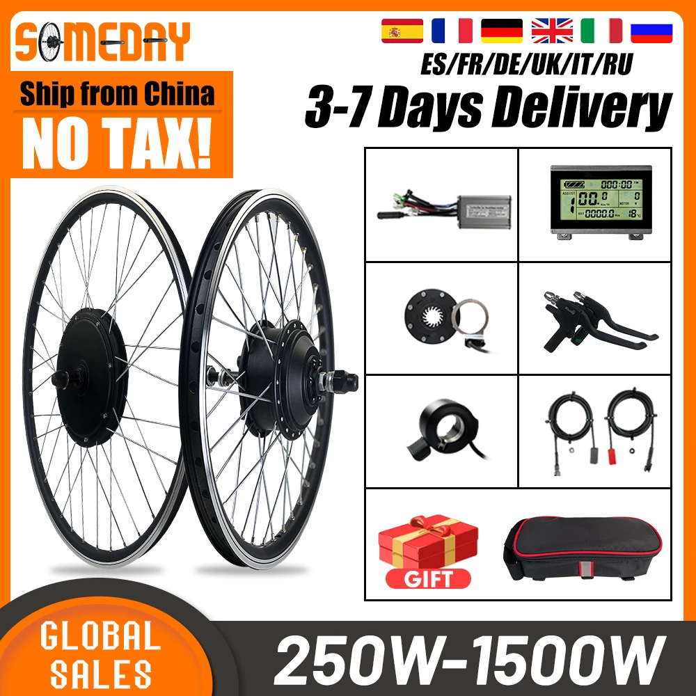 Комплект для переоборудования электрического велосипеда 36V 350W 48V 1000W 1500W