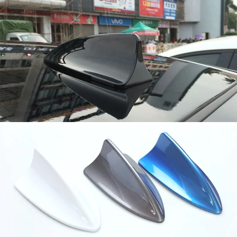 Auto Car Universal Dummy Shark Fin Roof Antenna Decorativa Antenna Argento/Nero/Rosso/Grigio/Blu Per Bmw Vw Buick Skoda Hyundai Ford