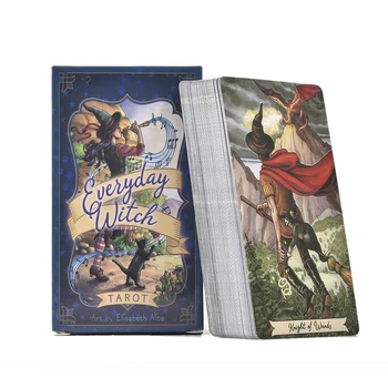 

78PC Everyday Witch Tarot Card English Board Game Playing Card Guidance Divination Fate Tarot Deck Cards For Party Entertainment