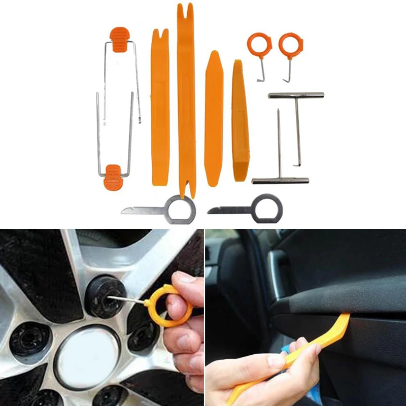

Vehemo Panel Trim Car Pry Tools Kit Car Dismantle Tool Light No Scratch Dismantle Tool Door Dash Radio Car Accessories