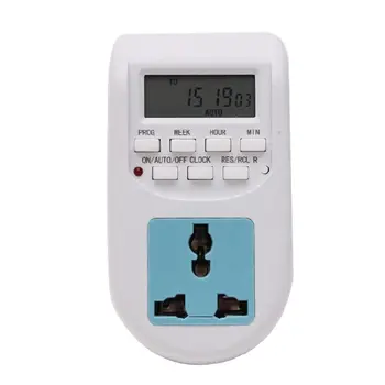

10A 220V-240V European Standard Timer Switch Socket European German General-Purpose LCD Digital Display Time Control Switch Plug