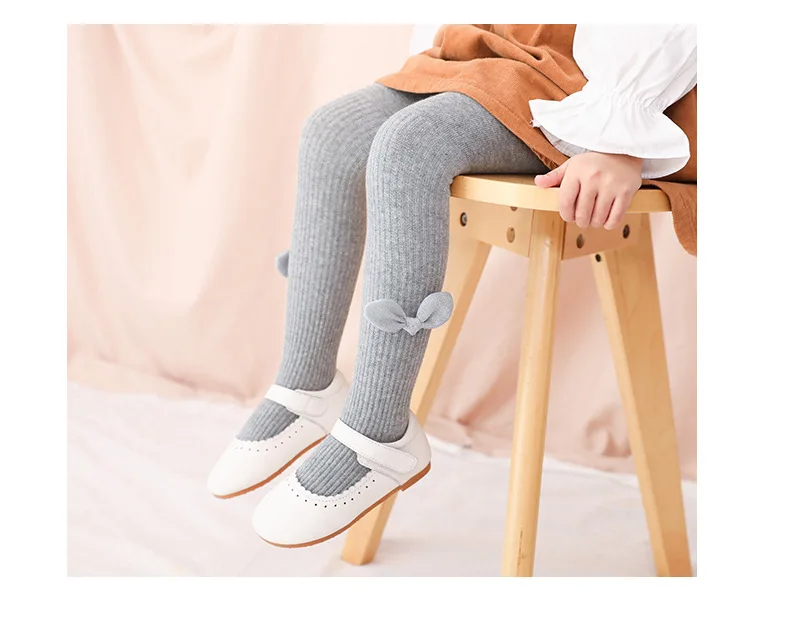 19 Years Autumn And Winter New Style Panty-hose for Kids Liangsi Bow GIRL'S Leggings Socks Baby Socks 0-8-Year-Old