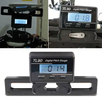 

ZEAST Digital Pitch Gauge LCD Backlight Display Blades Angle Measure Tool For Flybarless Helicopter Automatic Flip Screen