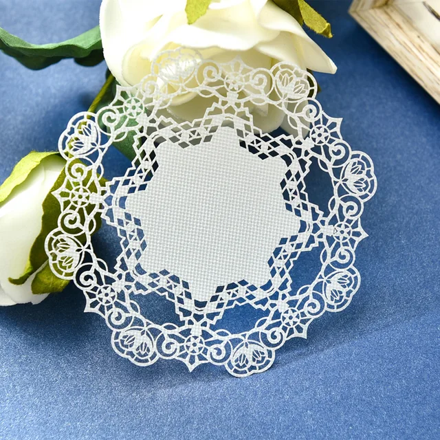 ZFPARTY White Lace Paper Doilies/Placemats for Wedding Party Decoration