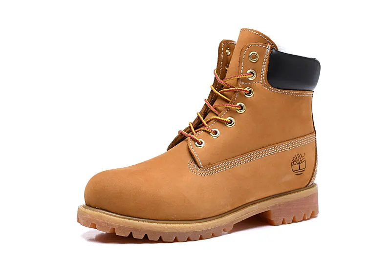 TIMBERLAND/уличные Зимние ботильоны премиум-класса; Натуральная шерсть; Мужская и женская обувь из натуральной кожи; Цвет пшеничный, желтый; повседневная обувь; размеры 36-44