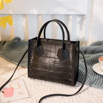 

2020 Fashion Trend Women Crocodile Pattern Crossbody Handbags Vintage Classic Solid Style Shoulder Bag Stylish Tote for Ladies