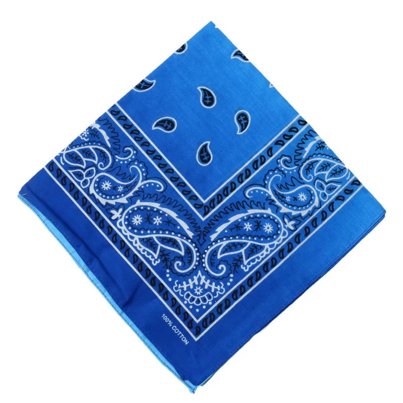 WZCX Tie-Dye Gradient Printing 55*55cm Square Headscarf Hip Hop New Fashion Unisex Cashew Flowers Headscarf Cotton Scarf 6